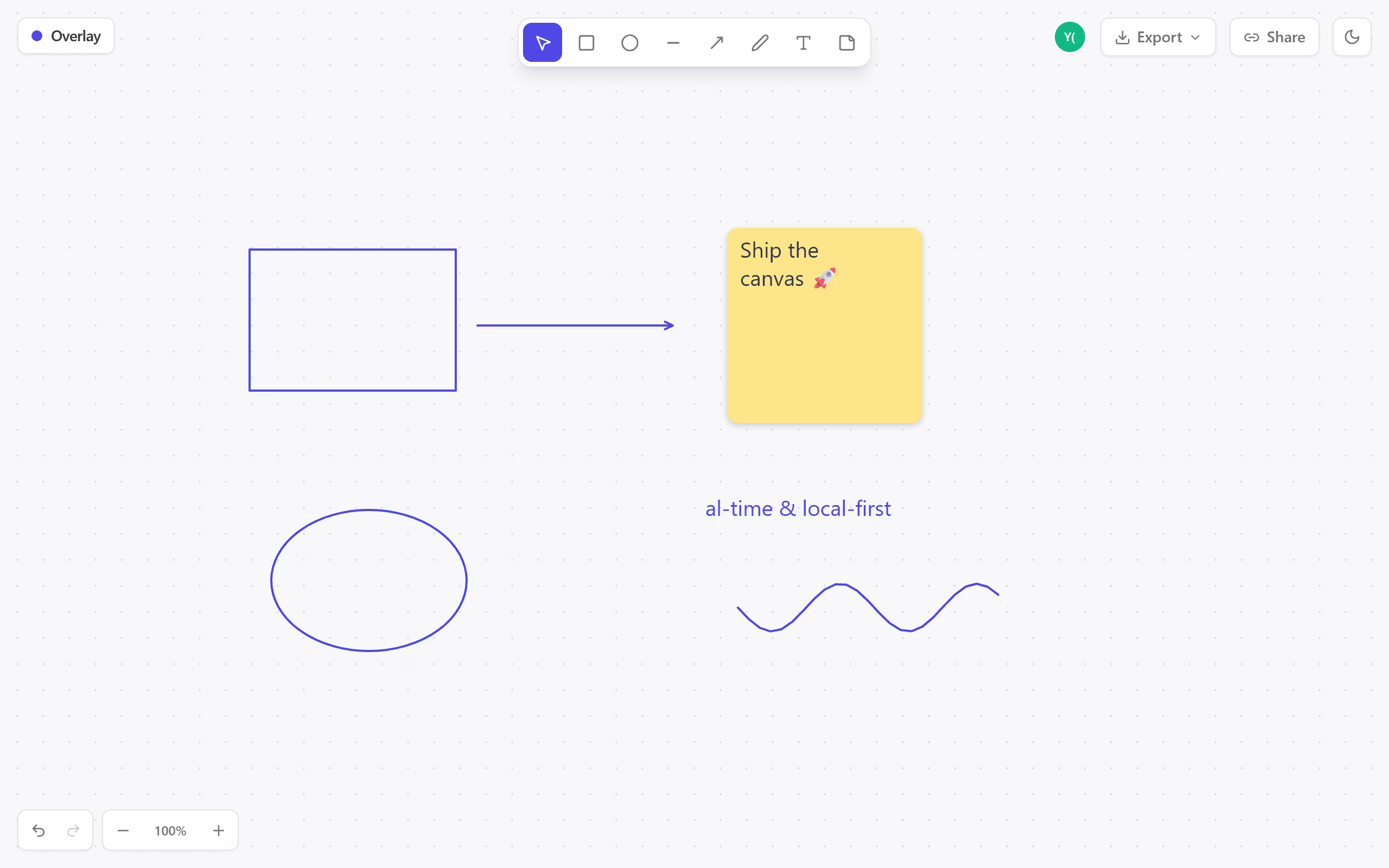 Overlay — screenshot